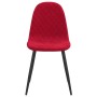 Sillas de comedor 2 unidades terciopelo rojo tinto de vidaXL, Sillas de comedor - Ref: Foro24-325651, Precio: 112,15 €, Descu...