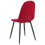 Sillas de comedor 2 unidades terciopelo rojo tinto de vidaXL, Sillas de comedor - Ref: Foro24-325651, Precio: 112,15 €, Descu...