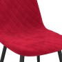 Sillas de comedor 2 unidades terciopelo rojo tinto de vidaXL, Sillas de comedor - Ref: Foro24-325651, Precio: 112,15 €, Descu...