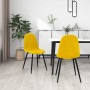 Dining chairs 2 pcs mustard yellow velvet by vidaXL, dining chairs - Ref: Foro24-325653, Price: 111,30 €, Discount: %