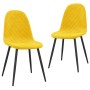 Dining chairs 2 pcs mustard yellow velvet by vidaXL, dining chairs - Ref: Foro24-325653, Price: 111,30 €, Discount: %