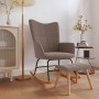 Rocking chair with footrest in taupe gray fabric by vidaXL, Rocking chairs - Ref: Foro24-328027, Price: 147,14 €, Discount: %