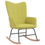 Silla mecedora con reposapiés tela verde de vidaXL, Mecedoras - Ref: Foro24-328023, Precio: 155,11 €, Descuento: %