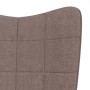 Silla mecedora con reposapiés tela gris taupe de vidaXL, Mecedoras - Ref: Foro24-328027, Precio: 185,99 €, Descuento: %