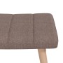 Silla mecedora con reposapiés tela gris taupe de vidaXL, Mecedoras - Ref: Foro24-328027, Precio: 185,99 €, Descuento: %