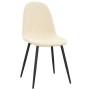 Dining chairs 2 units cream white velvet by vidaXL, dining chairs - Ref: Foro24-325655, Price: 111,99 €, Discount: %