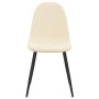 Dining chairs 2 units cream white velvet by vidaXL, dining chairs - Ref: Foro24-325655, Price: 111,99 €, Discount: %