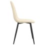 Dining chairs 2 units cream white velvet by vidaXL, dining chairs - Ref: Foro24-325655, Price: 111,99 €, Discount: %