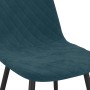 Dining chairs 4 units blue velvet by vidaXL, dining chairs - Ref: Foro24-325656, Price: 182,07 €, Discount: %