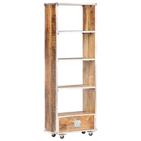 Solid raw mango wood shelf 56x28x163 cm by vidaXL, Bookcases and shelves - Ref: Foro24-323407, Price: 205,99 €, Discount: %