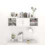 Glossy white plywood wall shelf 102x30x29cm by vidaXL, Shelves and shelves - Ref: Foro24-806262, Price: 68,29 €, Discount: %