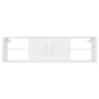 Glossy white plywood wall shelf 102x30x29cm by vidaXL, Shelves and shelves - Ref: Foro24-806262, Price: 68,29 €, Discount: %