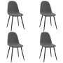 Sillas de comedor 4 unidades terciopelo gris oscuro de vidaXL, Sillas de comedor - Ref: Foro24-325658, Precio: 159,21 €, Desc...