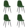 Sillas de comedor 4 unidades terciopelo verde oscuro de vidaXL, Sillas de comedor - Ref: Foro24-325659, Precio: 201,99 €, Des...