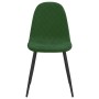 Sillas de comedor 4 unidades terciopelo verde oscuro de vidaXL, Sillas de comedor - Ref: Foro24-325659, Precio: 201,99 €, Des...