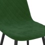 Sillas de comedor 4 unidades terciopelo verde oscuro de vidaXL, Sillas de comedor - Ref: Foro24-325659, Precio: 201,99 €, Des...