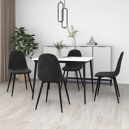 Dining chairs 4 units black velvet by vidaXL, dining chairs - Ref: Foro24-325663, Price: 182,20 €, Discount: %