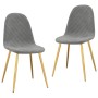 Dining chairs 2 units light gray velvet by vidaXL, dining chairs - Ref: Foro24-325668, Price: 127,39 €, Discount: %