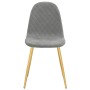 Dining chairs 2 units light gray velvet by vidaXL, dining chairs - Ref: Foro24-325668, Price: 127,39 €, Discount: %