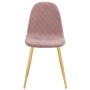 Dining chairs 2 units pink velvet by vidaXL, dining chairs - Ref: Foro24-325672, Price: 128,27 €, Discount: %