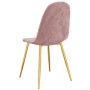 Dining chairs 2 units pink velvet by vidaXL, dining chairs - Ref: Foro24-325672, Price: 128,27 €, Discount: %