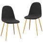 Dining chairs 2 units black velvet by vidaXL, dining chairs - Ref: Foro24-325674, Price: 120,84 €, Discount: %