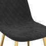 Dining chairs 2 units black velvet by vidaXL, dining chairs - Ref: Foro24-325674, Price: 120,84 €, Discount: %