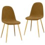 Dining chairs 2 units in brown velvet by vidaXL, dining chairs - Ref: Foro24-325676, Price: 112,75 €, Discount: %