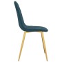 Dining chairs 4 units blue velvet by vidaXL, dining chairs - Ref: Foro24-325678, Price: 214,41 €, Discount: %