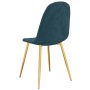 Sillas de comedor 4 unidades terciopelo azul de vidaXL, Sillas de comedor - Ref: Foro24-325678, Precio: 214,41 €, Descuento: %