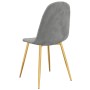 Dining chairs 4 units light gray velvet by vidaXL, dining chairs - Ref: Foro24-325679, Price: 200,99 €, Discount: %