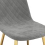 Dining chairs 4 units light gray velvet by vidaXL, dining chairs - Ref: Foro24-325679, Price: 200,99 €, Discount: %