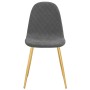 Dining chairs 4 units dark gray velvet by vidaXL, dining chairs - Ref: Foro24-325680, Price: 174,49 €, Discount: %