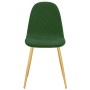 Dining chairs 4 units dark green velvet by vidaXL, dining chairs - Ref: Foro24-325681, Price: 231,80 €, Discount: %