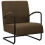 Sillón de tela marrón oscuro de vidaXL, Sillones - Ref: Foro24-325740, Precio: 146,42 €, Descuento: %