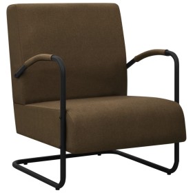 Sillón de tela marrón oscuro de vidaXL, Sillones - Ref: Foro24-325740, Precio: 146,63 €, Descuento: %