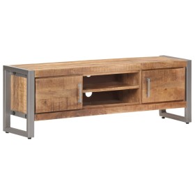 Massiver TV-Schrank aus rauem Mangoholz, 120 x 30 x 40 cm von vidaXL, TV-Möbel - Ref: Foro24-323486, Preis: 282,66 €, Rabatt: %