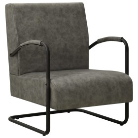 Sillón de cuero sintético gris de vidaXL, Sillones - Ref: Foro24-325745, Precio: 165,99 €, Descuento: %