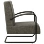 Sillón de cuero sintético gris de vidaXL, Sillones - Ref: Foro24-325745, Precio: 165,62 €, Descuento: %