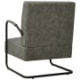 Sillón de cuero sintético gris de vidaXL, Sillones - Ref: Foro24-325745, Precio: 165,62 €, Descuento: %