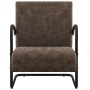 Sillón de cuero sintético marrón oscuro de vidaXL, Sillones - Ref: Foro24-325747, Precio: 150,99 €, Descuento: %