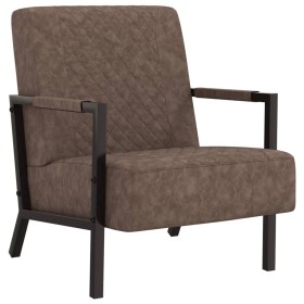 Sillón de cuero sintético marrón oscuro de vidaXL, Sillones - Ref: Foro24-325754, Precio: 167,99 €, Descuento: %