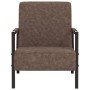 Sillón de cuero sintético marrón oscuro de vidaXL, Sillones - Ref: Foro24-325754, Precio: 167,36 €, Descuento: %