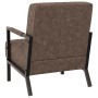 Sillón de cuero sintético marrón oscuro de vidaXL, Sillones - Ref: Foro24-325754, Precio: 167,36 €, Descuento: %