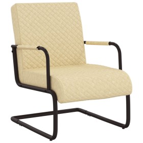 Silla voladiza cuero sintético crema de vidaXL, Sillones - Ref: Foro24-325782, Precio: 190,99 €, Descuento: %