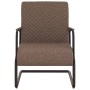 Silla voladiza cuero sintético marrón oscuro de vidaXL, Sillones - Ref: Foro24-325784, Precio: 180,99 €, Descuento: %