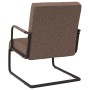 Silla voladiza cuero sintético marrón oscuro de vidaXL, Sillones - Ref: Foro24-325784, Precio: 180,46 €, Descuento: %