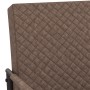 Silla voladiza cuero sintético marrón oscuro de vidaXL, Sillones - Ref: Foro24-325784, Precio: 180,46 €, Descuento: %