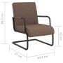 Silla voladiza cuero sintético marrón oscuro de vidaXL, Sillones - Ref: Foro24-325784, Precio: 180,46 €, Descuento: %