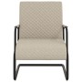 Silla voladiza cuero sintético gris claro de vidaXL, Sillones - Ref: Foro24-325785, Precio: 158,53 €, Descuento: %